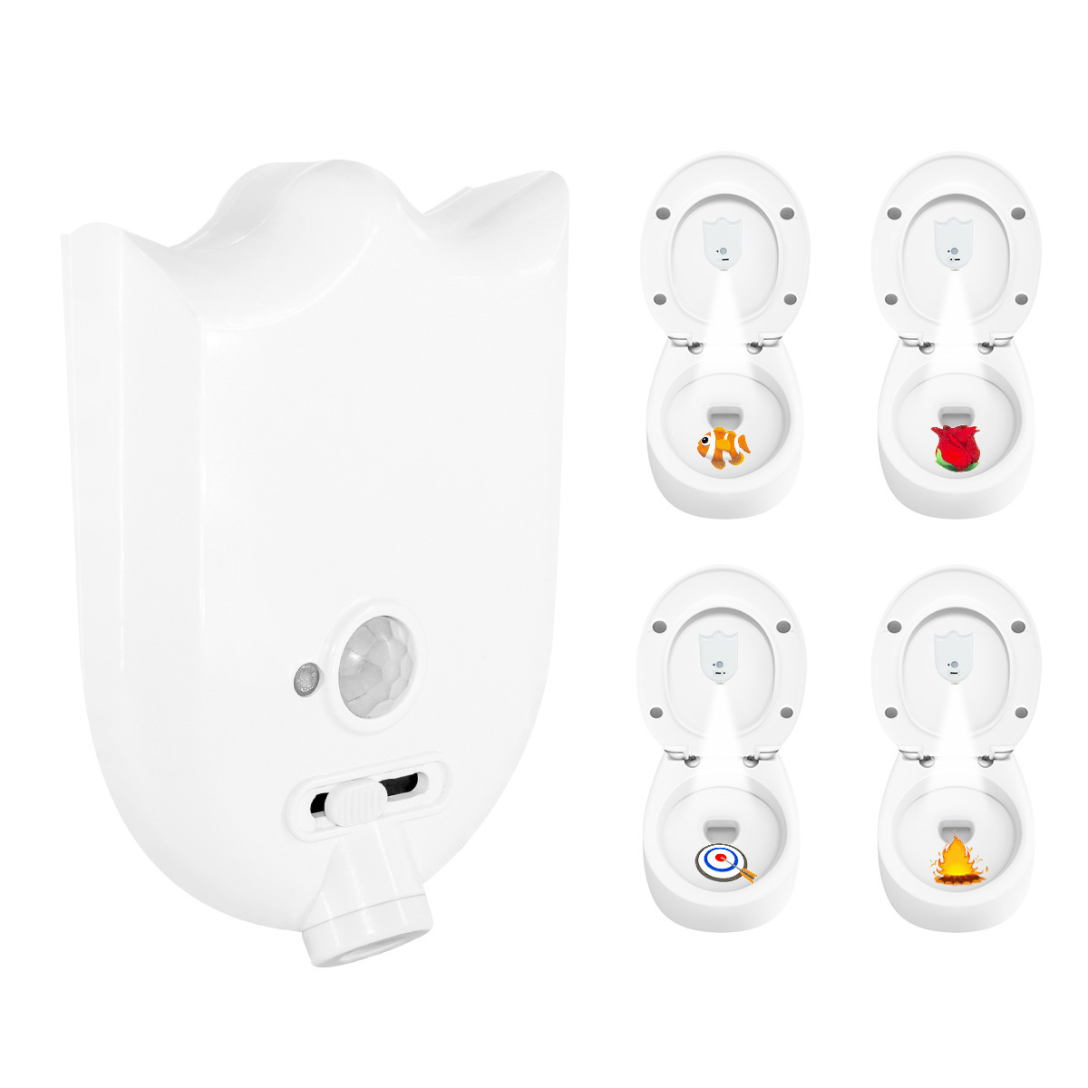 No installation required, super convenient 🙌-Toilet lid night light