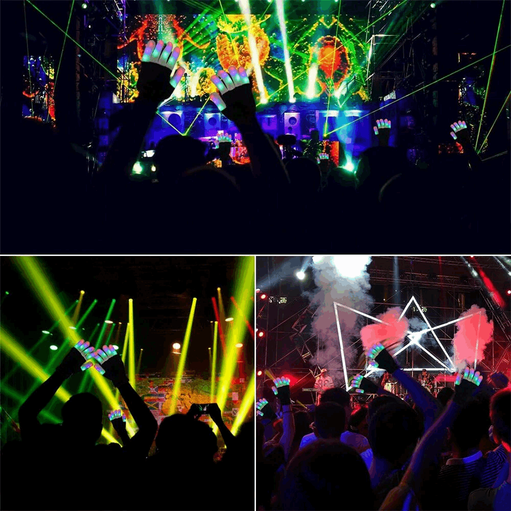 🎁BUY 3 GET 3 FREE🎁-Multicolor Light Up LED Gloves - Perfect for Festivals, Parties, Bachelorette Parties