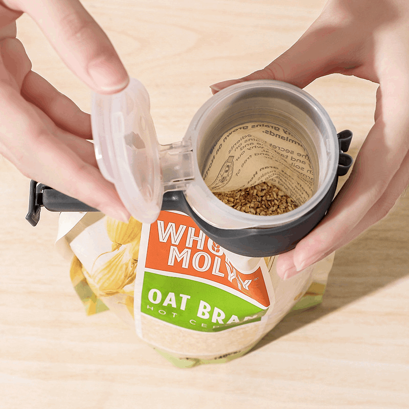 📢Buy 1 Get 1 FREE for only $19.99📢 Reusable Food Bag Clips with Pour Spout