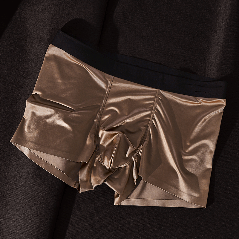🎁The most comfortable underwear - men's mulberry silk ice silk boxer briefs