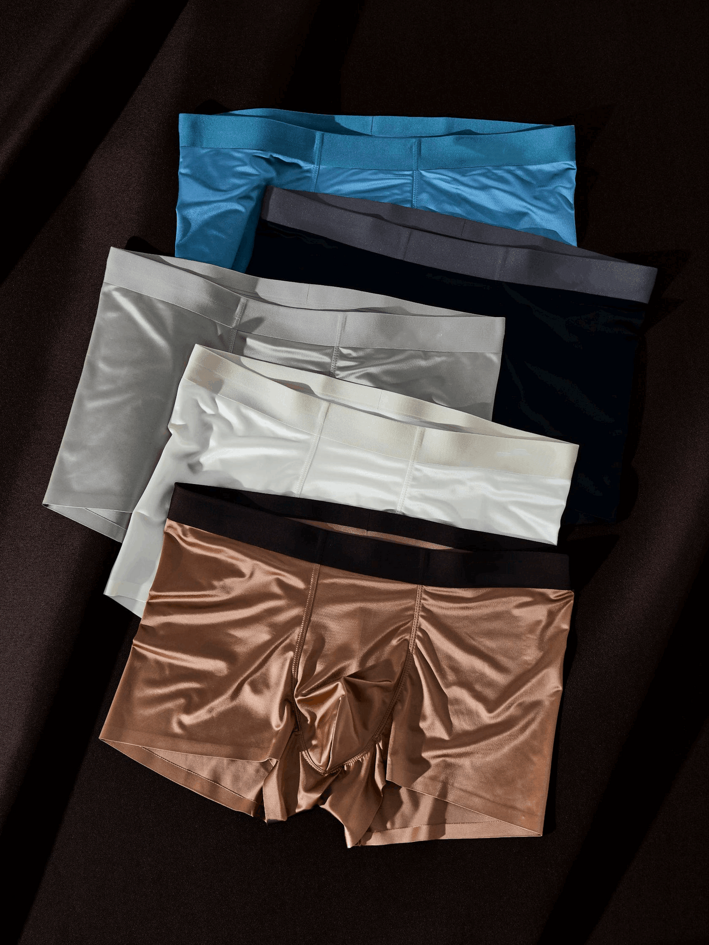🎁The most comfortable underwear - men's mulberry silk ice silk boxer briefs