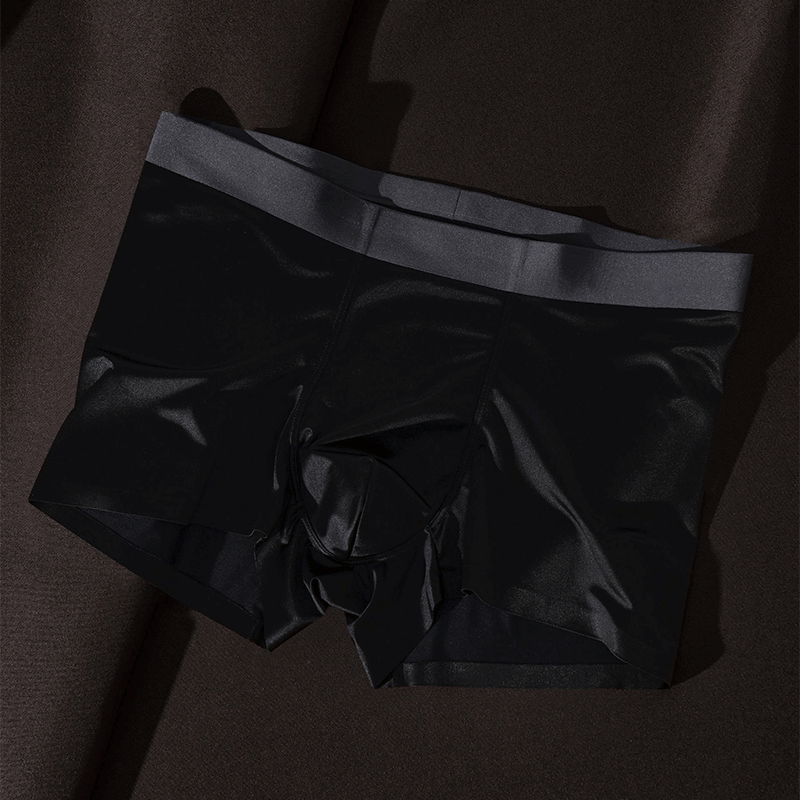 🎁The most comfortable underwear - men's mulberry silk ice silk boxer briefs