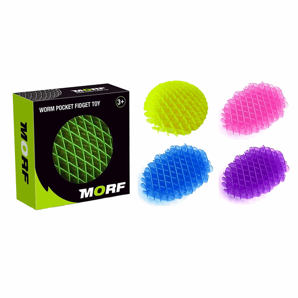 🔥Up To 69% Off!🔥-Decompression elastic net worm toy