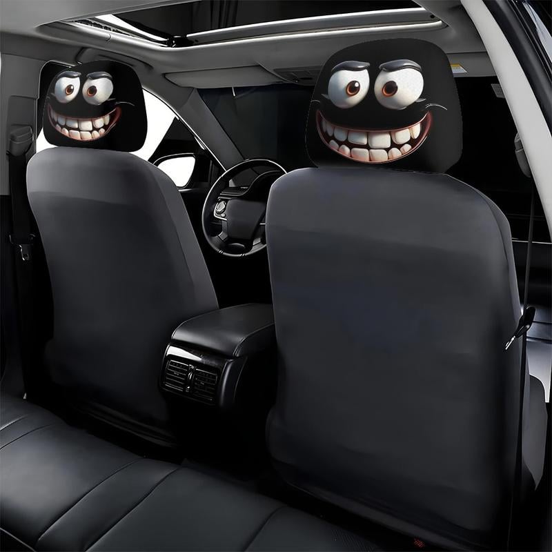 π Funny Cartoon Car Headrest Covers β 2PCS Universal Fit π