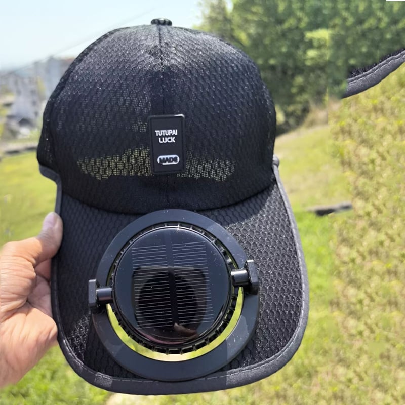 🔥2025 Solar Rechargeable Peaked Cap
