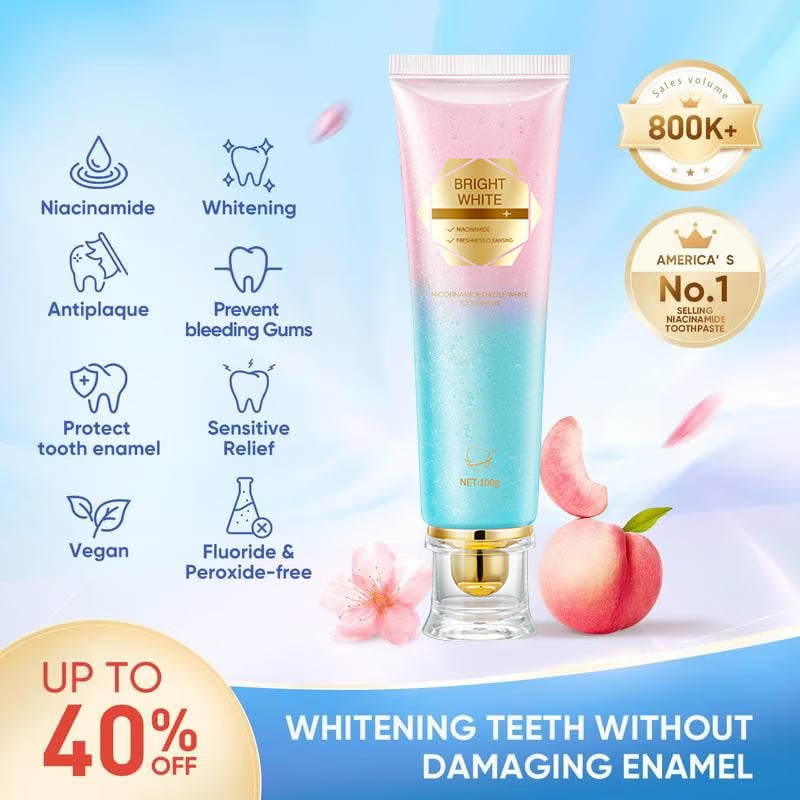 š„Hot Saleš„Niacinamide Whitening Toothpaste - For Healthier, Whiter Teeth!