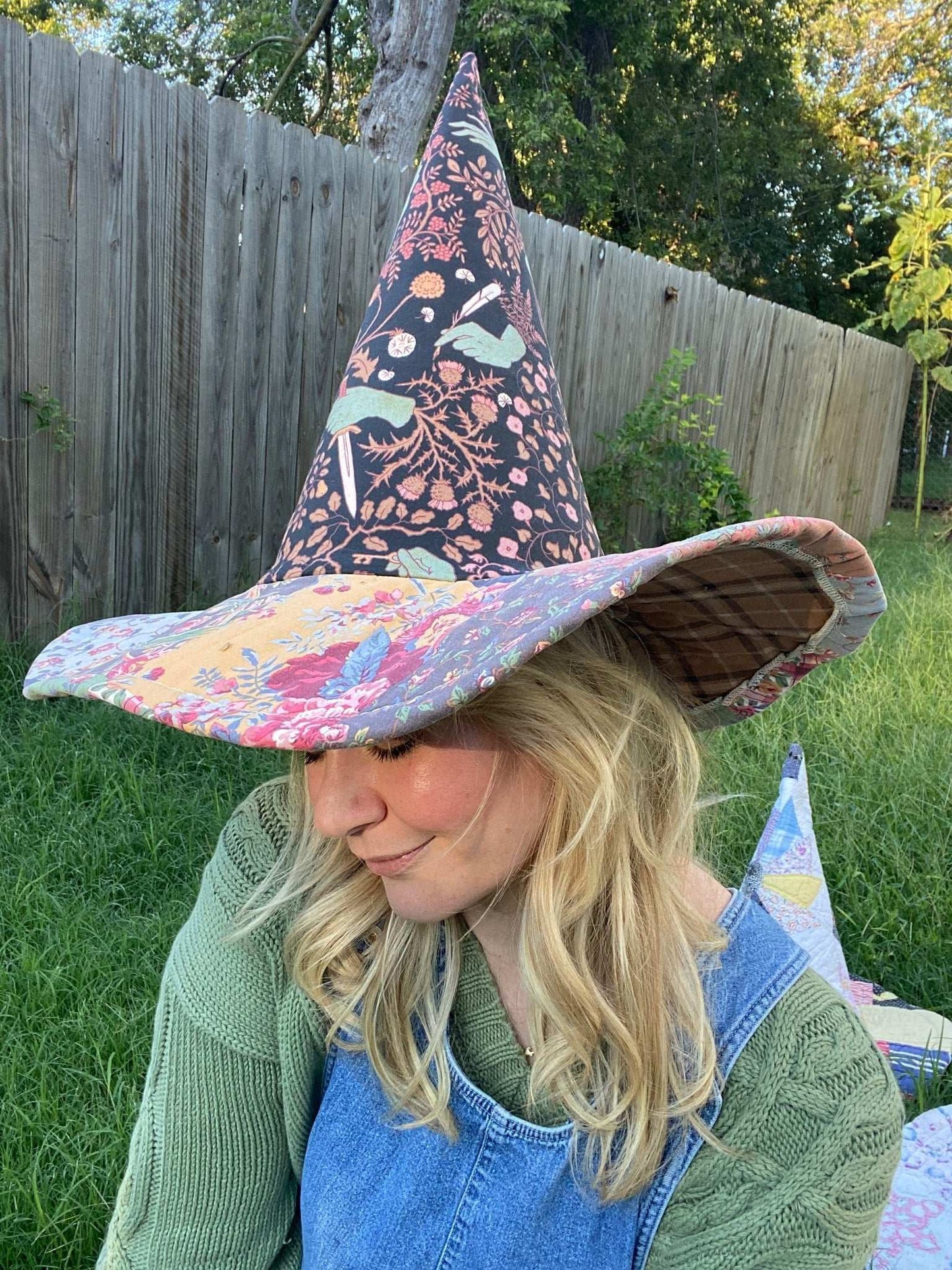 🔥Last Day 49% OFF - The Quilted Witch Hat | Handcrafted Folk Art Hat
