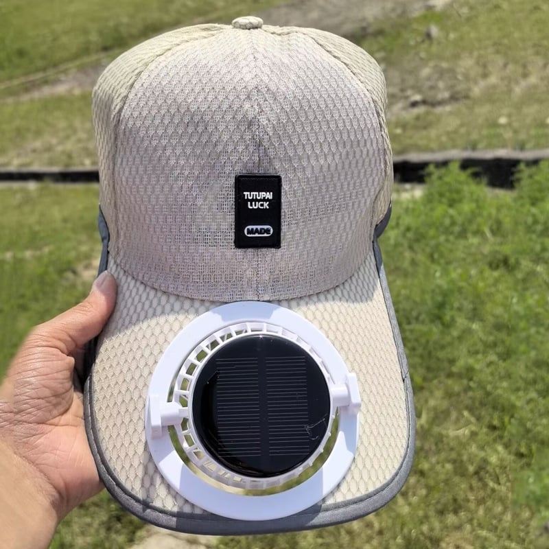 🔥2025 Solar Rechargeable Peaked Cap