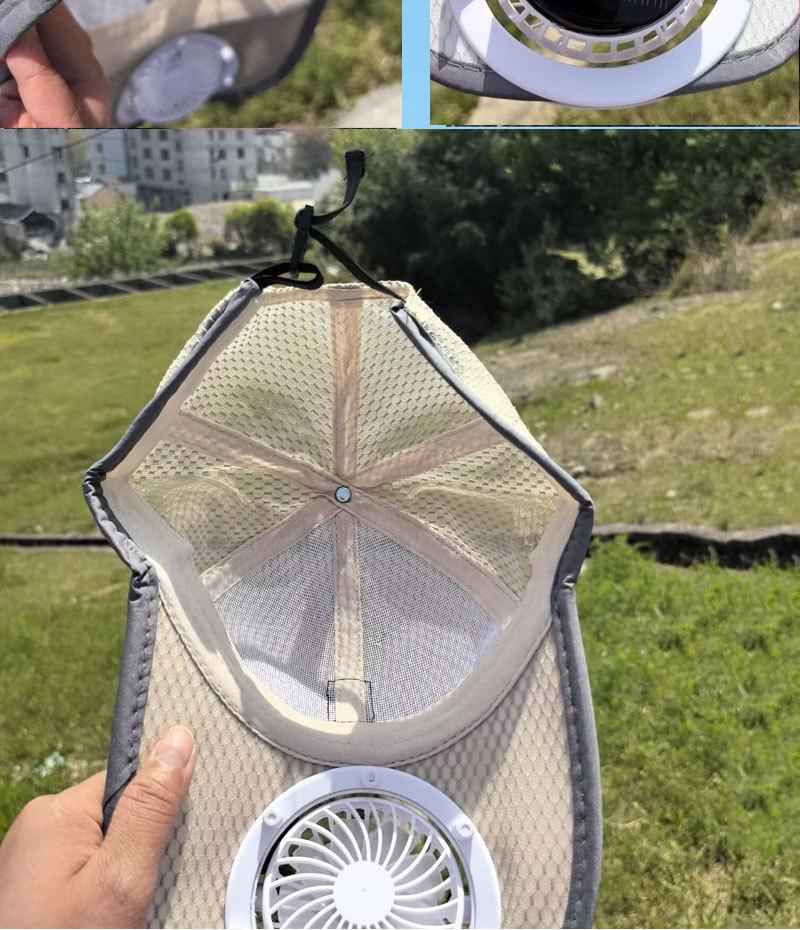 🔥2025 Solar Rechargeable Peaked Cap