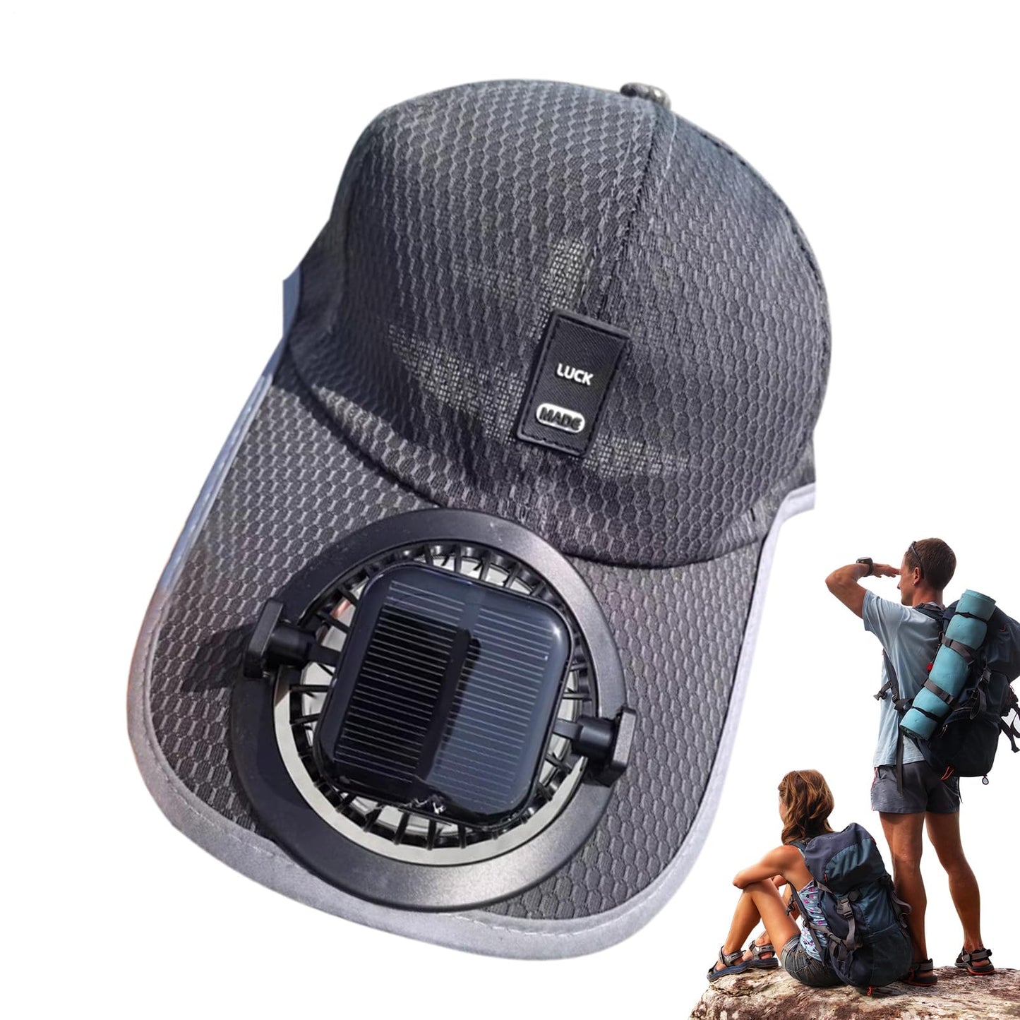 🔥2025 Solar Rechargeable Peaked Cap
