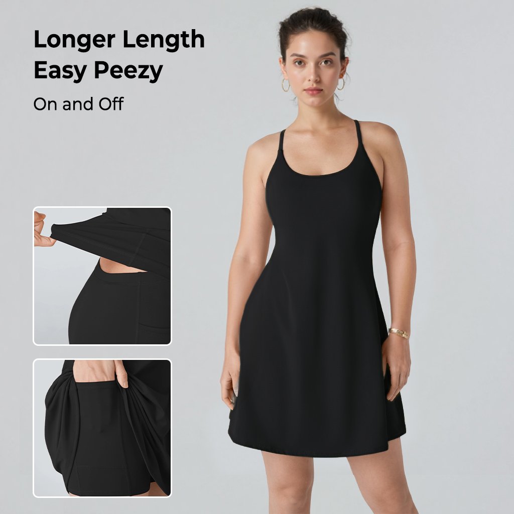 🎁Last Day 50% OFF🔥The Ultimate Tummy Control Backless Active Dress