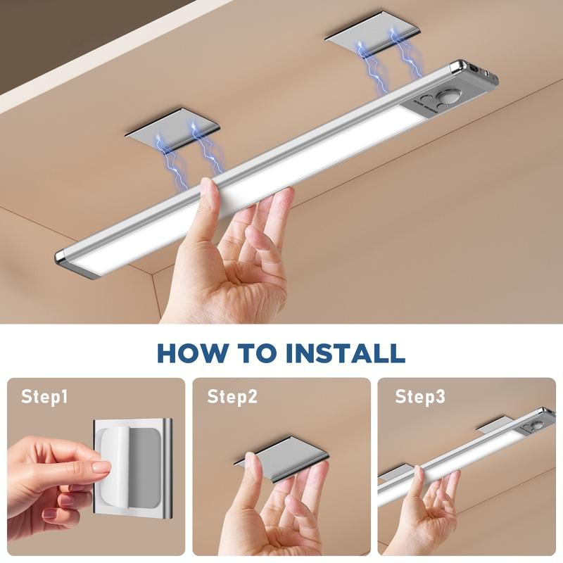 💡Under Cabinet Lights-52LED Motion Sensor Night Light Indoor