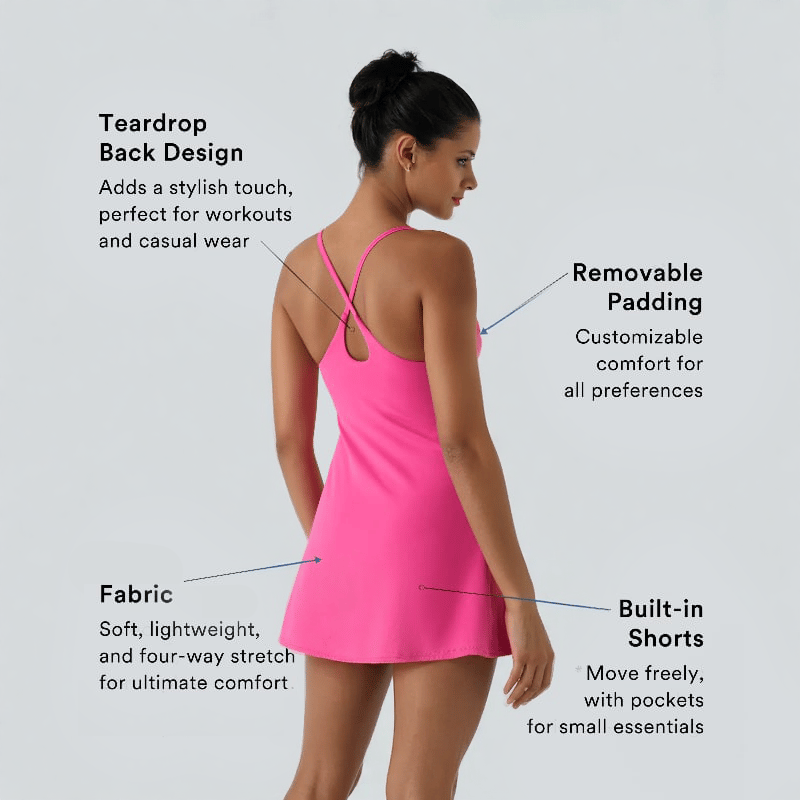 🎁Last Day 50% OFF🔥The Ultimate Tummy Control Backless Active Dress