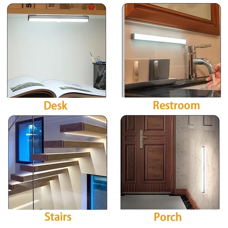 🔥 Punch-free Smart Sensor Magnetic Rechargeable LED Lights