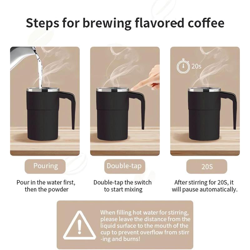 đ„12oz Electric Magnetic Stirring Coffee Mug