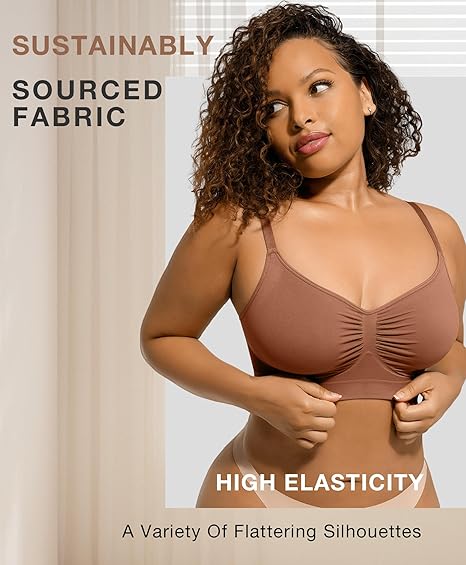🏆BUY 2 GET 2 FREE⚡Women's Full Coverage Non-Padded Wireless Sculpt Bra
