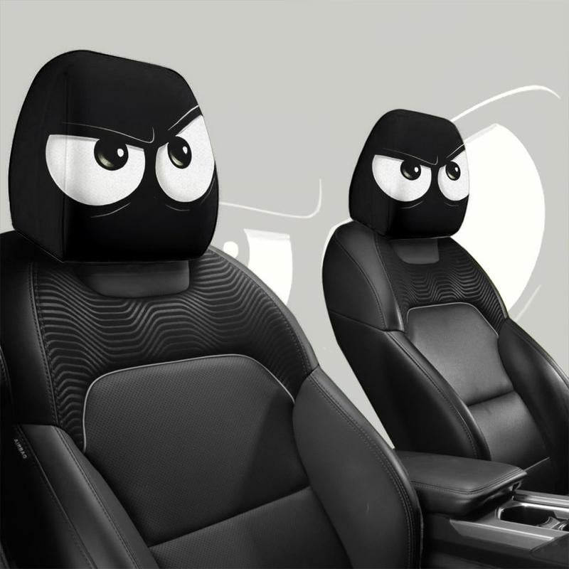 π Funny Cartoon Car Headrest Covers β 2PCS Universal Fit π