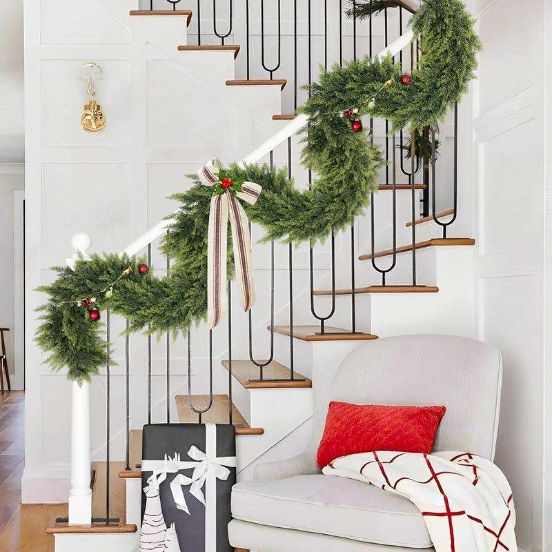 š2025 Super Value Seš„6 FT Artificial Cedar Garlands āRealistic Touch Winter Greenery