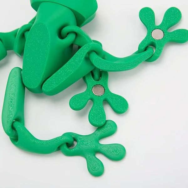 🎁BUY 4 GET 3 FREE🎁🐸✨2025 Large 3D Magnetic Frog Model with Articulated Joints