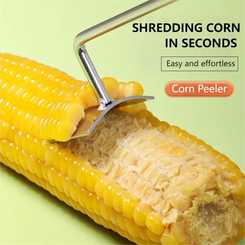 🔥34% Off🔥Long Handle Stainless Steel Corn Stripping Tool