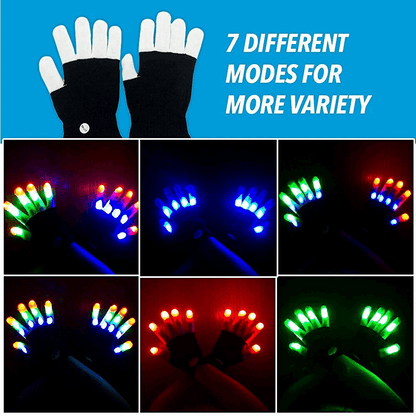 🎁BUY 3 GET 3 FREE🎁-Multicolor Light Up LED Gloves - Perfect for Festivals, Parties, Bachelorette Parties