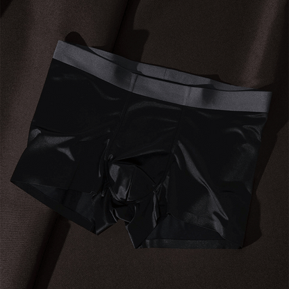 🎁The most comfortable underwear - men's mulberry silk ice silk boxer briefs