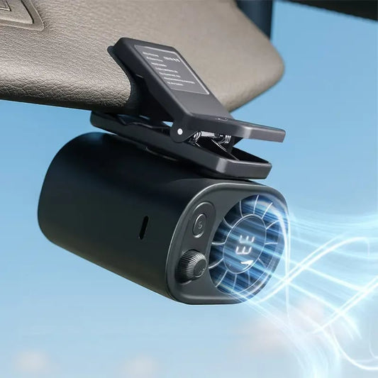 70% Off❄️🔥Car Clip On Fan with LED Display