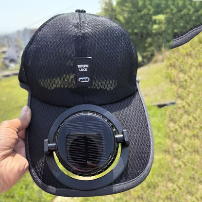 🔥2025 Solar Rechargeable Peaked Cap