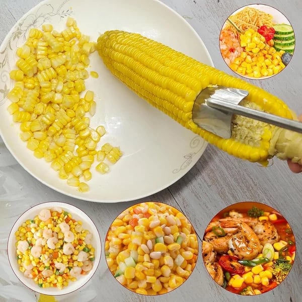 🔥34% Off🔥Long Handle Stainless Steel Corn Stripping Tool