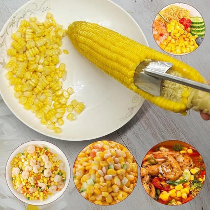 🔥34% Off🔥Long Handle Stainless Steel Corn Stripping Tool