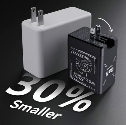 🔥W&O 2-in-1 GaN Compatible with Fast Charger