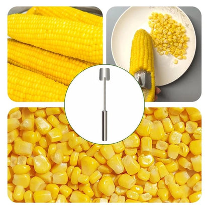🔥34% Off🔥Long Handle Stainless Steel Corn Stripping Tool