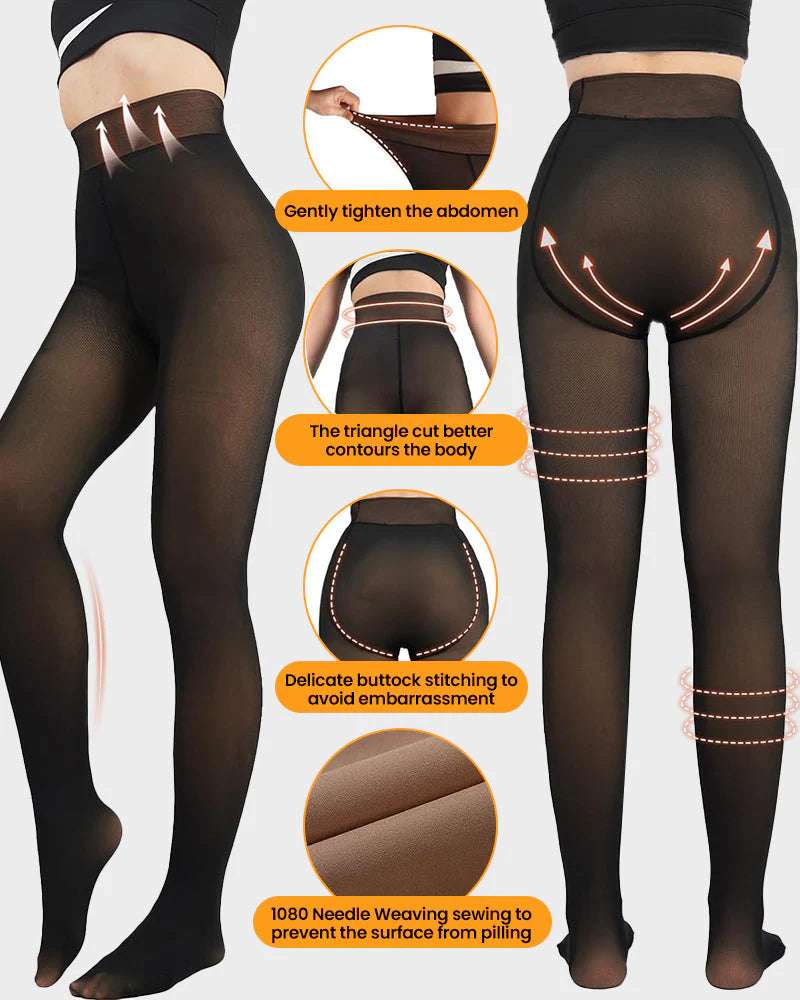 🔥Buy 1 Get 1 Free🔥Translucent Fleece Lined Tights