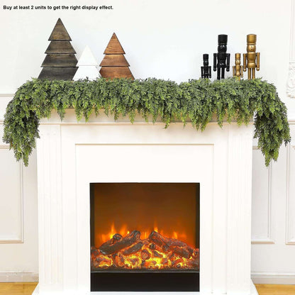 🏆2025 Super Value Se💥6 FT Artificial Cedar Garlands –Realistic Touch Winter Greenery