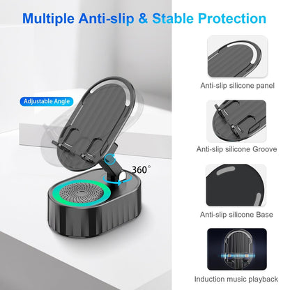 🤳🏻3-in-1 Bluetooth Speaker Phone Stand with Power Bank