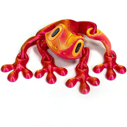 🎁BUY 4 GET 3 FREE🎁🐸✨2025 Large 3D Magnetic Frog Model with Articulated Joints
