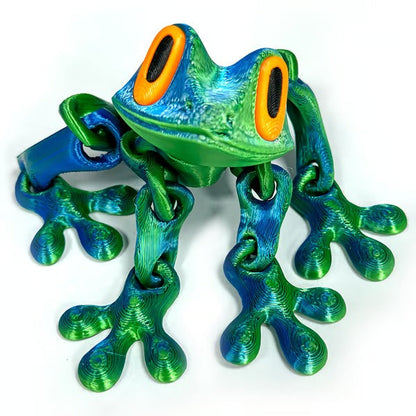 🎁BUY 4 GET 3 FREE🎁🐸✨2025 Large 3D Magnetic Frog Model with Articulated Joints
